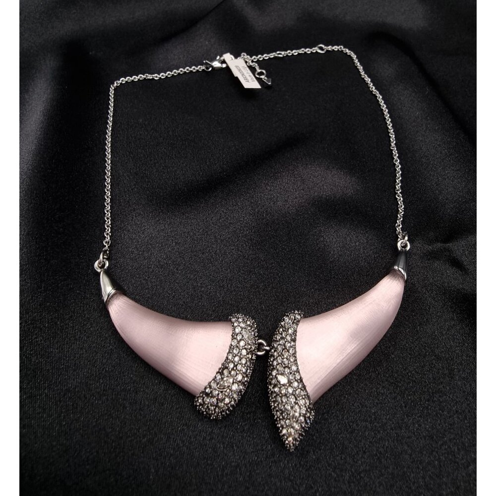 Rare Find NEW ALEXIS BITTAR Two-Horn Pendant Necklace